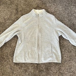 Fleece lined woven zip up size 2XL